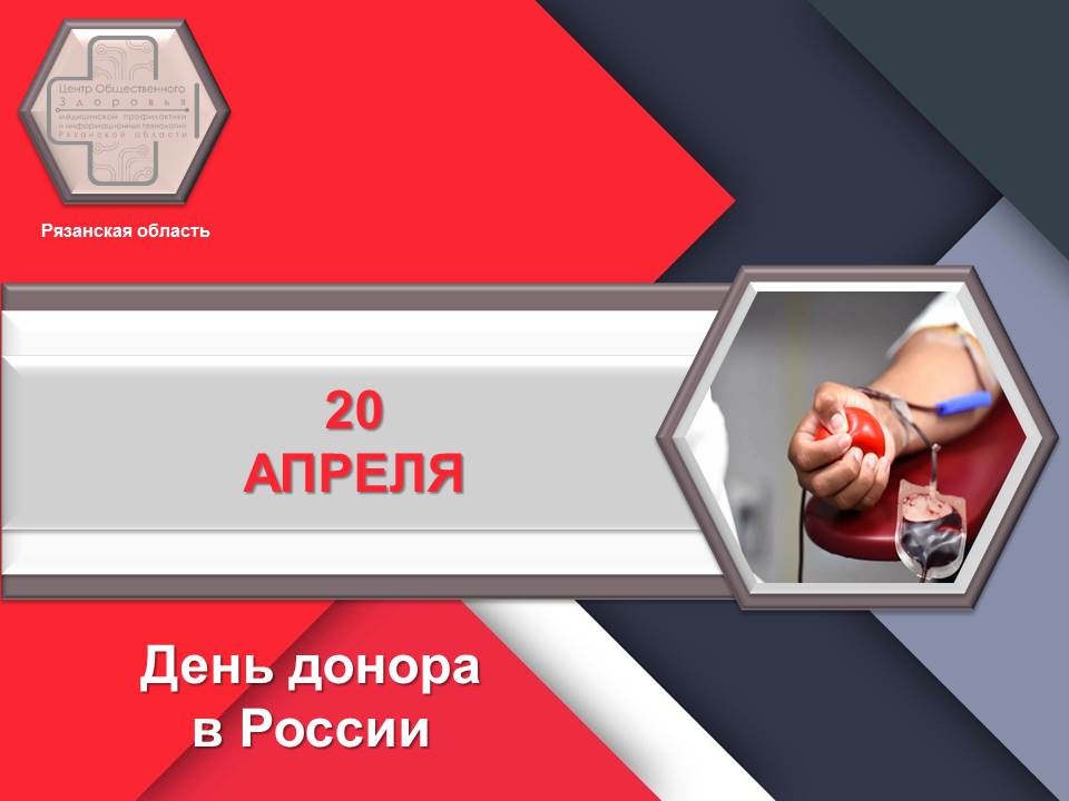 20 апреля 2023 г. -День донора в России.